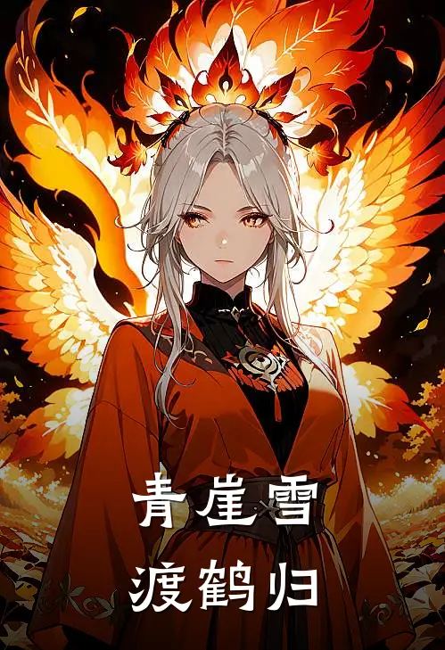 青崖雪，渡鹤归